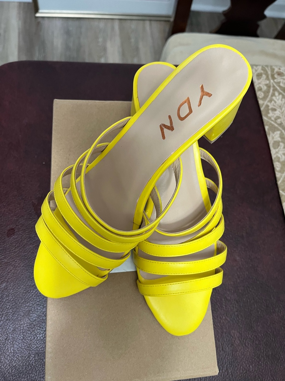 YDN yellow sandals 7.5